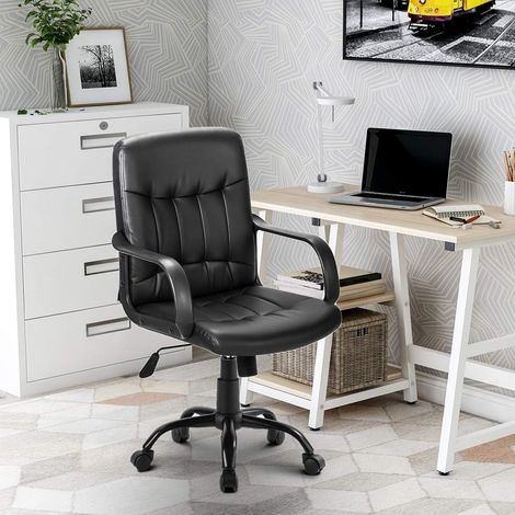 Sedia da ufficio ergonomica con schienale alto - Comoda sedia da ufficio girevole in rete con altezza regolabile per casa, ufficio, conferenze, lavoro (solo Regno Unito) (1/5)