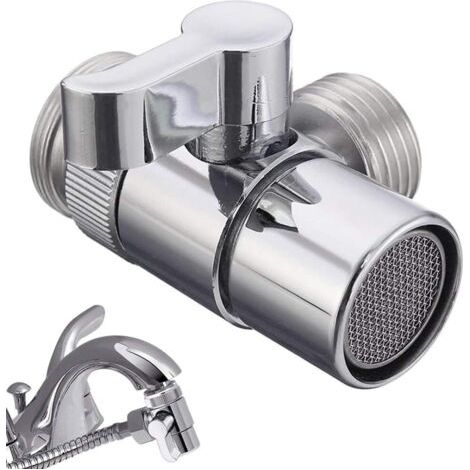 Robinet Collecteur-Universel Douche Collecteur-Inverseur Valve Pièces De Rechange Adaptateur De Douche-Robinet Valve-Pour Lavabo Salle De Bains Cuisine Lave-linge