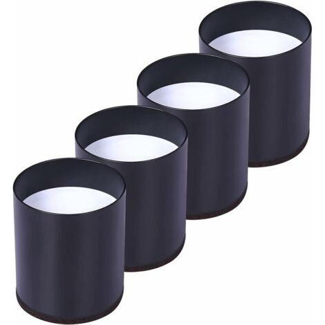 Rehausseur Pieds de Lit Lot de 4 Acier Carbone, Risers de Meubles Ajoutent Hauteur de 5CM, Supportent 10000 lbs, Rehausseurs de Table, Chaise ou Canapé, Gain d’Espace pour Bureau et Bedding(le noir), (1/5)