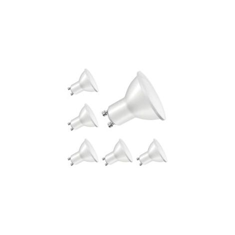 Ampoules LED GU10 Blanc Chaud, Équivalent Halogène 40W, Ampoule Spot LED 5W 400lm, Ampoule Spot LED à Économie d'Énergie, Faisceau Large 120° Ampoules LED g10 pour Plafonniers, Non Dimmable, Lot de 6 