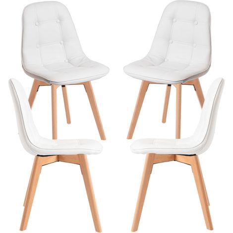 Packs Sillas Comedor - Pack 4 Sillas Vorak - Blanco (1/5)
