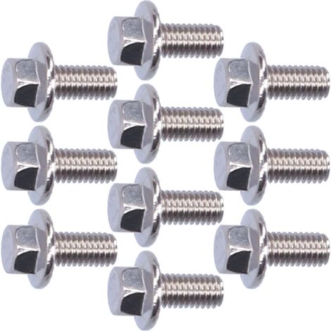 Lot de 10 vis à tête hexagonale à bride en acier inoxydable 304, accessoires M5, 10/12/16/20/25/30/35/40 mm, M5x10 (1/5)