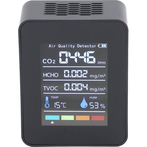 Moniteur de qualité de l'air, détecteur de CO2 infrarouge, thermomètre et hygromètre pour le jardinage à domicile (1/5)