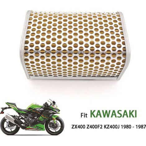 Compatible with Kawasaki Z400, Z500, Z550, KZ550, ZX550 and ZX600 air filters and air filter styles.
