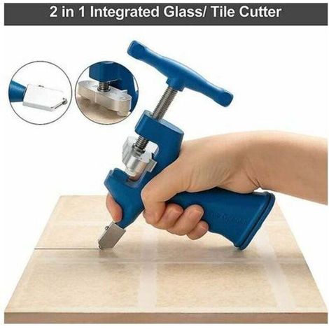 Kit de coupe de carreaux de verre intégré 2 en 1, outil de coupe professionnel de 2 mm à 20 mm (1/4)
