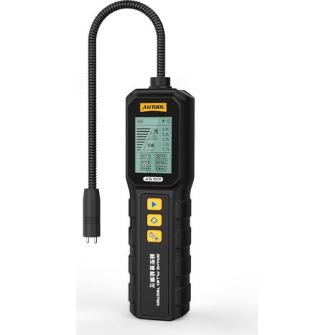Testeur de liquide de frein, détecteur d'humidité de liquide de frein avec sonde de résistance à la corrosion de 25,4 cm pour DOT3/DOT4/DOT5/DOT5.1/ENV4/ENV6 avec écran rétroéclairé (1/5)