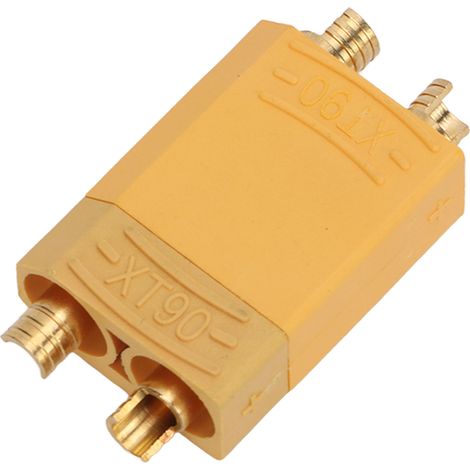 Connecteur XT90 Jaune, Fiche Mâle et Femelle Réutilisable pour Batteries et ESC (1/5)