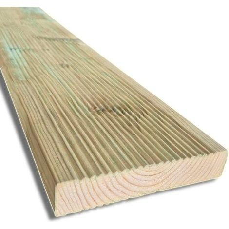 Pavimento in legno per esterno da 133 cm, sezione 14,5x2,7 cm (1/5)