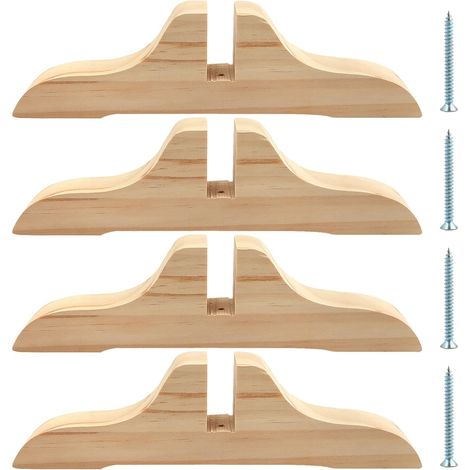 4 Pack Foldable Room Dividers Wooden Screw Divider Stand Divider Stand Hotel Home Office Room Divider (Size:303cm) (1/5)