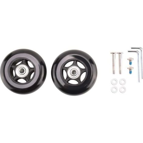 Roues de Rechange pour Valise 80mm Diamètre Universel Roulement à Billes (1/4)