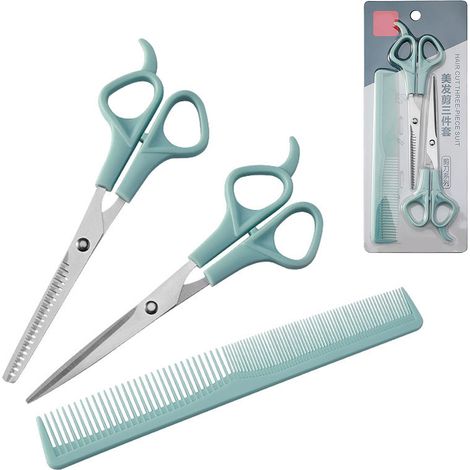 Ensemble de tondeuse à cheveux trois pièces pour enfants et nourrissons, tondeuse à effiler, kit de coiffure professionnel. (1/5)