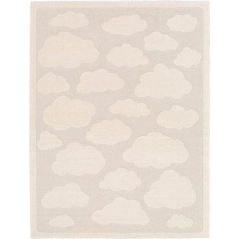 Bobochic – Tapis poils courts MAPA 120x170 cm – Motifs nuages – 60% polypropylène, 40% polyester – Épaisseur 1,4 cm – Label OEKO-TEX (1/5)