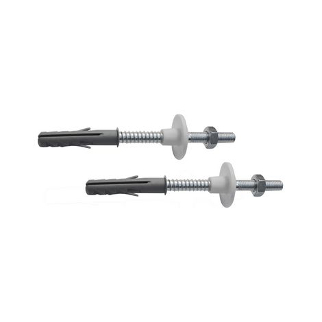 2 PZ FISSAGGI PER LAVABO CON DADO IN ACCIAIO- M10 x 120mm- DH- pezzi 1