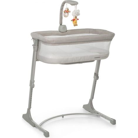 Foppapedretti iNanna Culla co-sleeping regolabile in altezza, per Bambini dalla nascita a 6 mesi (fino a 9 Kg), Greige (1/4)
