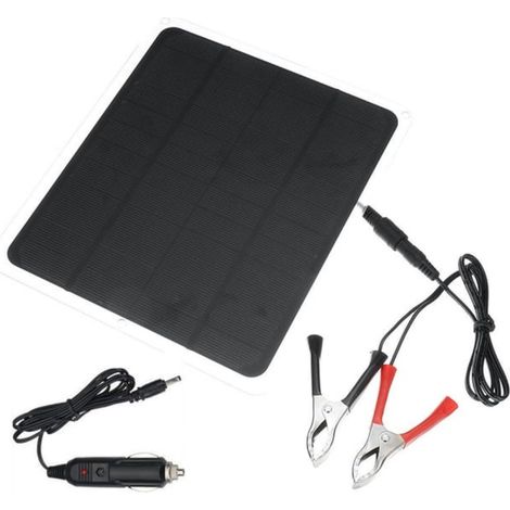 chargeur de batterie à charge d'entretien panneau solaire pour camping car marin maintenance 20 W 12 V (1/5)