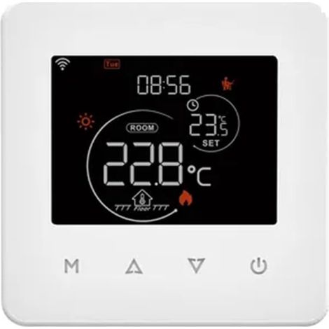 Tuya WiFi Thermostat Régulateur de Température Eau/Chauffage Électrique au Sol Chaudière à Gaz App Contrôle pour B (1/5)