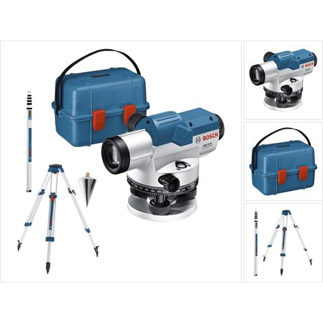 Bosch – Niveau optique GOL 32 G – Trépied BT160 – Règle GR500 – Mallette de transport IP54 – Pour chantiers extérieurs