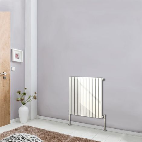 White Designer Radiator Flat Single Panel 600x748 Central Heating Rads (1/5)
