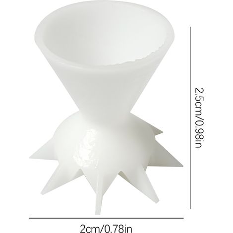 Lot de 3 gobelets à peinture fendus pour peinture acrylique, entonnoir à 7 branches, mini-gobelet à verser et accessoires de peinture. (1/5)