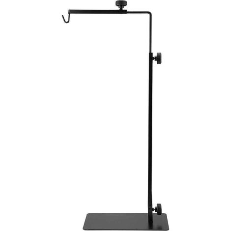 Support de lampe réglable pour reptiles, vivarium et tortues, noir