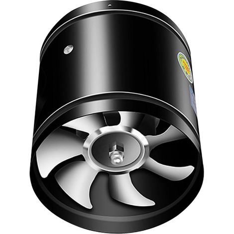 Ventilatore di scarico circolare silenzioso in metallo per la cantina della cucina (4 pollici, 20 W)