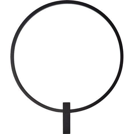 Applique Murale Intérieure LED D497 23W Noir Sablé ZAMBELIS 25320 - 360 deg - Blanc chaud - 3000K