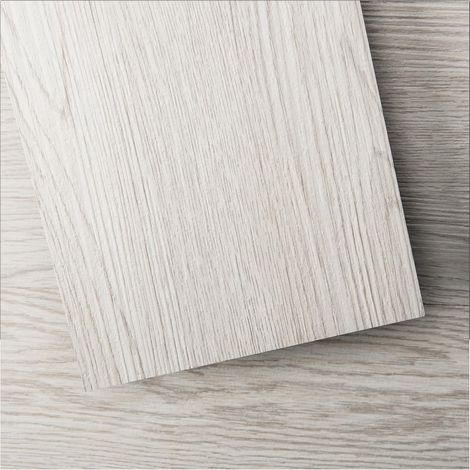 Lot de 36 Carrelage de Sol en Vinyle, Revêtement de Sol Auto-Adhésif Surface rigide,Pour salon, décoration de plancher de cuisine,étanche,5 m²,Blanc délavé (1/5)