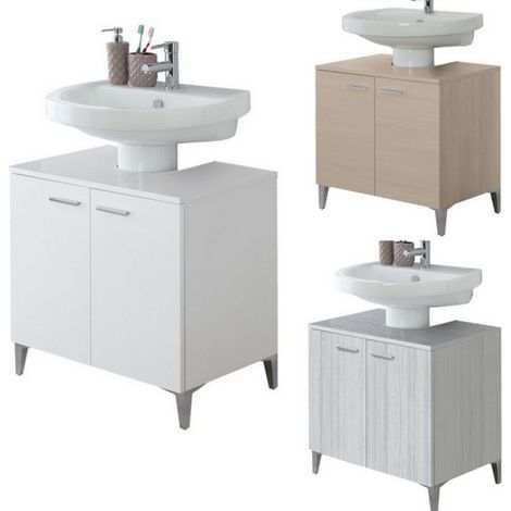Bagno Italia Base copri-colonna cm 70 grigio per sotto lavabo (1/4)