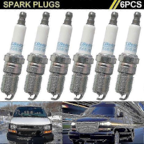 Jeu de 6 bougies d'allumage à l'iridium haute performance compatibles avec la référence 12568387