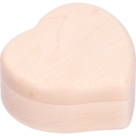 Boîte à musique en forme de cœur en bois - Cadeau romantique pour anniversaire, Noël, Saint-Valentin, petite amie ou partenaire (1/5)