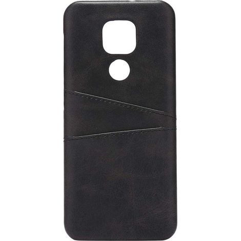 Étui rigide avec porte-cartes pour Motorola Moto G9 Play - Noir - Coque de protection (1/4)