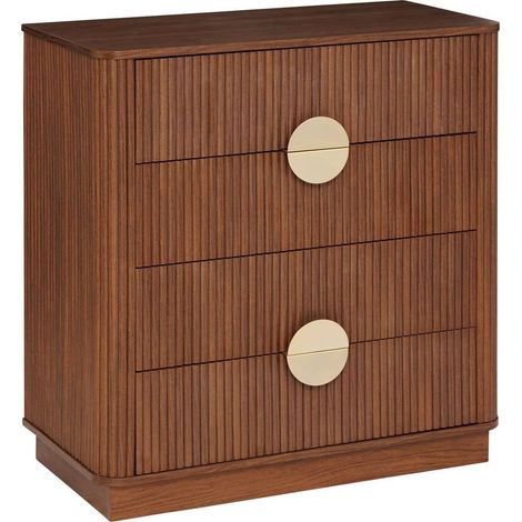Commode 4 Tiroirs "Wany" 85cm Marron