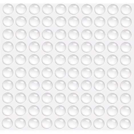 amortisseur de coups - pare-chocs en silicone caoutchoucs auto-adhésifs transparents coussinets protection pour meuble chaises portes tiroirs armoire et fenêtres (1/5)