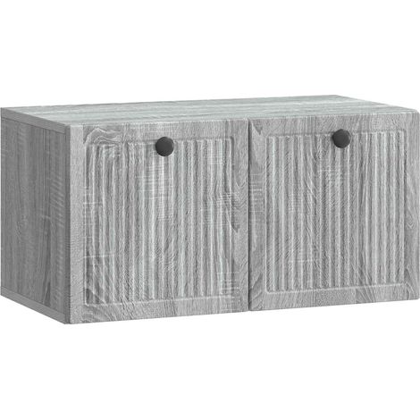 Wall-Mounted TV Cabinet Grey Sonoma 59.5 x 31 x 30 cm vidaXL (1/5)