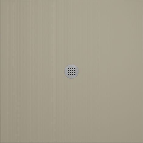 Receveur de douche en résine extra plat à poser 90x90cm - beige - RONDA (1/2)