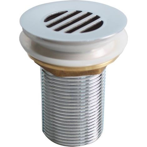 Bonde de lavabo à écoulement libre – Laiton – Hauteur 78.1mm – Diamètre clapet ø 62mm – Sortie filetage ø 41.5mm (1/5)