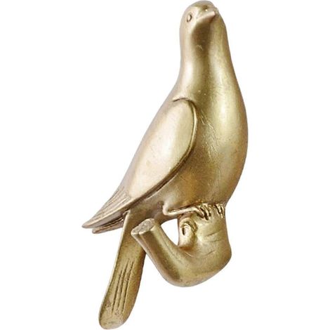 Vogelhaken, Wandhänger für Kleideraufbewahrung, Hängeregal für Schlafzimmer-S Gold