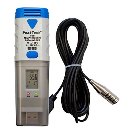PeakTech 5185 - enregistreur de données Température Humidité -40 ... + 125 ° C