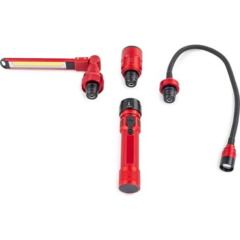 Linterna led portatil 3 cabezales intercambiables tayg (1/3)