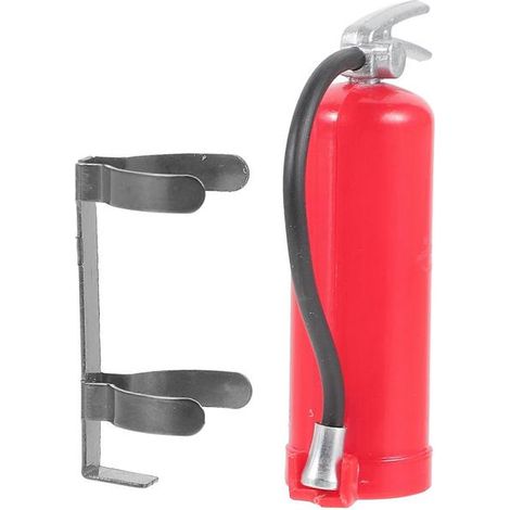 Modèle réduit d'extincteur de voiture décoratif (1 pièce en plastique rouge) (1/5)