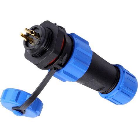 IP68 SP13 2-poliger wasserdichter Kunststoffstecker (2-polig) (1/5)
