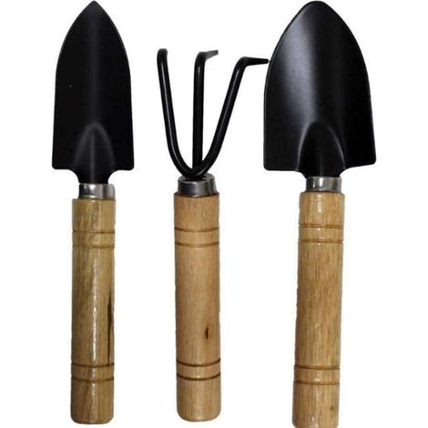 Outils de jardinage : 1 ensemble, 3 ensembles de mini-outils de jardinage (petite pelle/râteau/pelle).