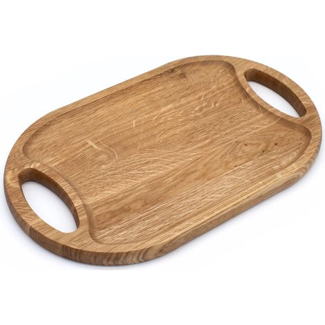 Serviertablett aus Eiche mit Griffen 40x24 cm EK duka (1/5)