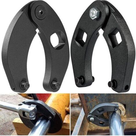 7463 1266 Outil de clé à main pour écrou de presse-étoupe réglable pour vérins hydrauliques à la ferme 2pc (1/4)