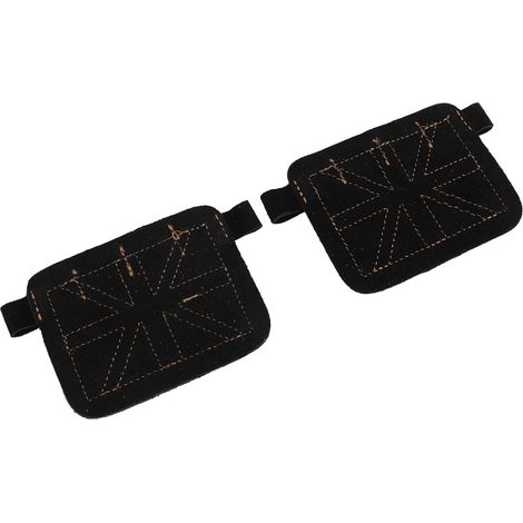 Gants de musculation en cuir renforcé double épaisseur pour fitness et haltérophilie, protection optimale des mains - Noir (1/5)