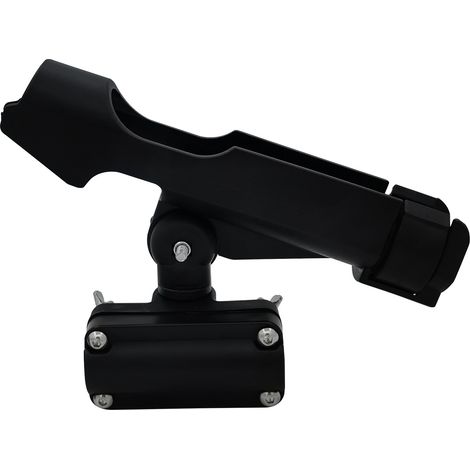 Support de canne à pêche à double usage, support de valve pour la pêche en bateau, support de plateforme de pêche incliné, support de canne à pêche pour bateau gonflable, support réglable - support de (1/4)
