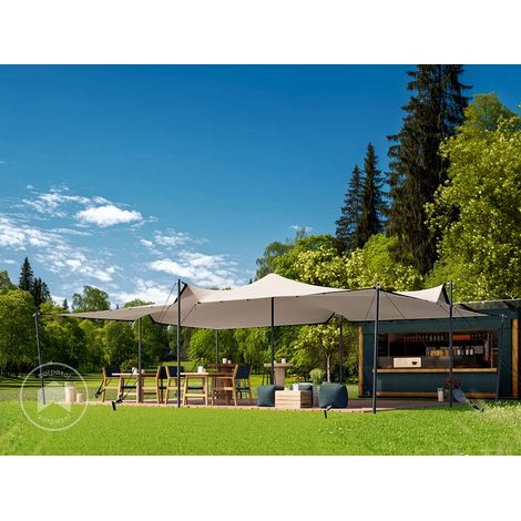 TOOLPORT Tienda Stretch Professional 6x8 m con estructura de aluminio impermeable para eventos y usos exteriores (1/5)
