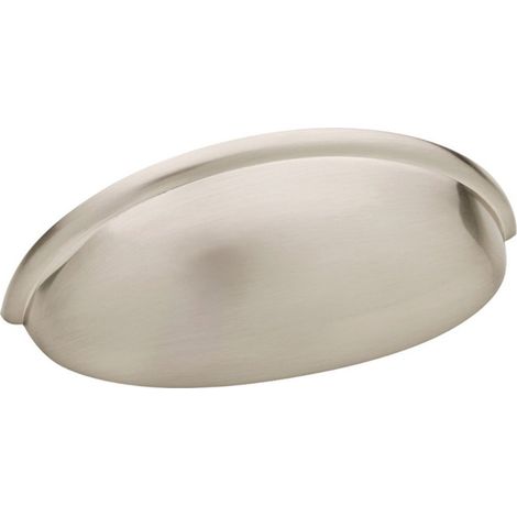 Laiton 7,6 cm contemporain Poubelle Tasse Poignée de tiroir tirer, 1 par Pkg, P34702K-SN-B (1/5)