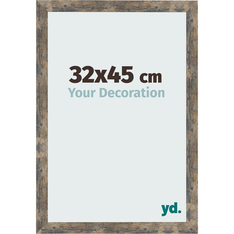 yd. - Cadre photo 32x45 - Bleu Or Melange - MDF - Bologna (1/5)