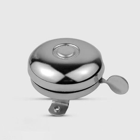 Sonnette de vélo extra forte - Sonnette de vélo - Sonnette de vélo enfant - Sonnettes de vélo pour enfants et adultes - Universelle - Sonnettes pour vélos de route - Diamètre du tube : 20-25 mm - Méta (1/5)